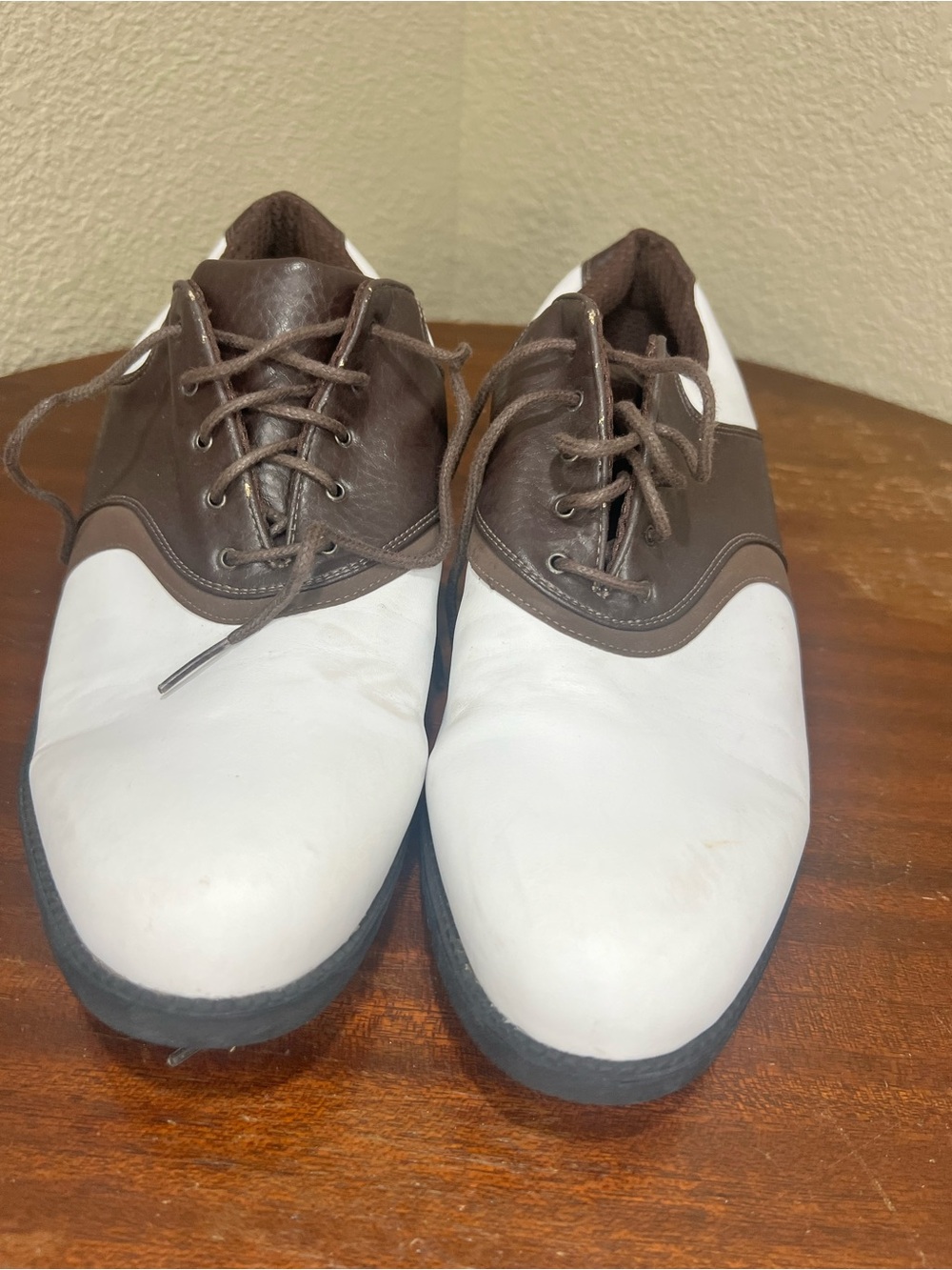 Nike Waverly Last Golf Shoes Men’s Size 10 Brown White Soft Spike Golf Shoes